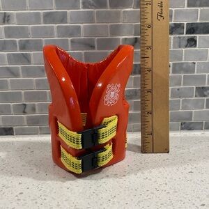Orange United States Coast Guard Life Vest Koozie/Huggy Can or Bottle Holder
